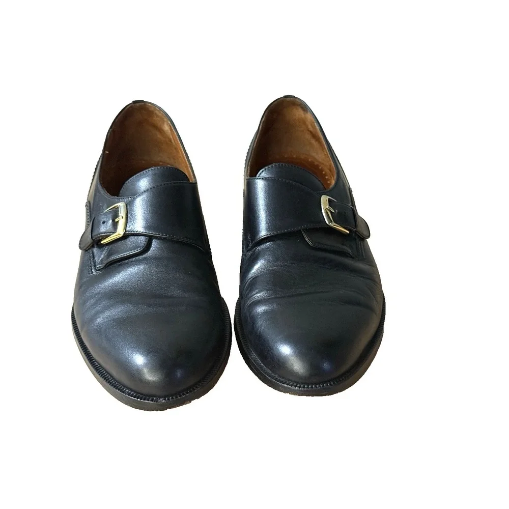 Bostonian Florentine Men's Sz 10D‎ Black Leather Loafers Dress Shoes 24190